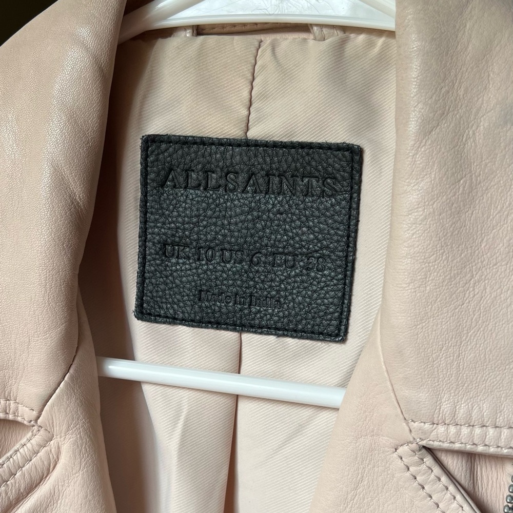 All Saints leather jacket (size US6) - Picture 3 of 3